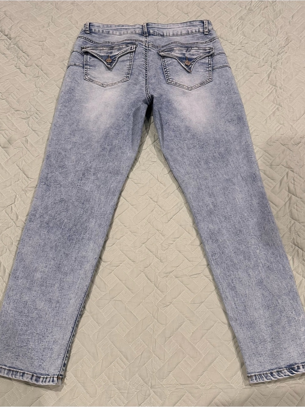 High-Rise Light Blue Skinny Jeans for Women - Picture 4 of 6